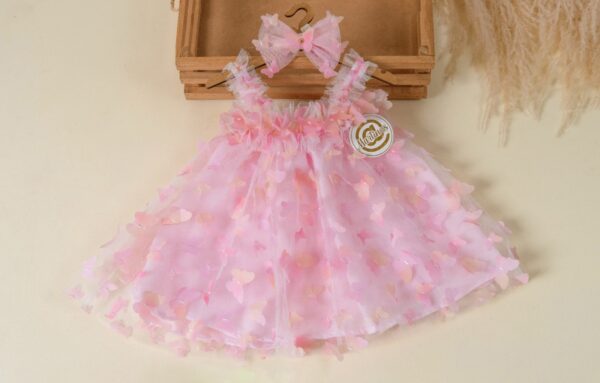 Vestido mariposas con balaca  - Imagen 2